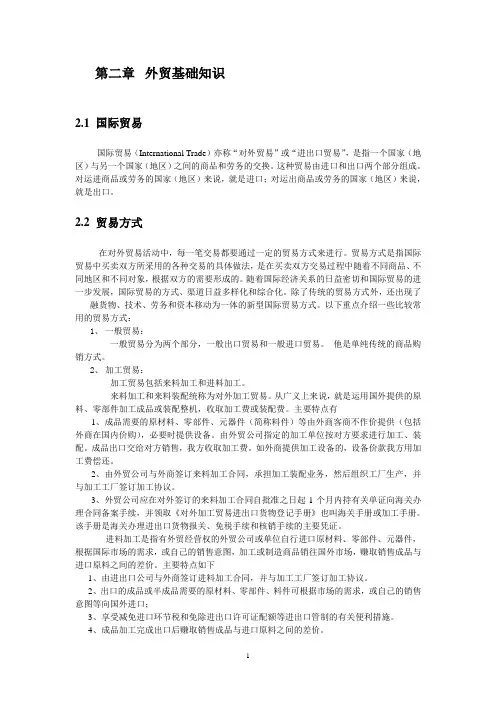 外贸基础知识
