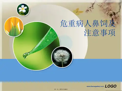 危重病人鼻饲及注意事项