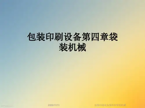 包装印刷设备第四章袋装机械