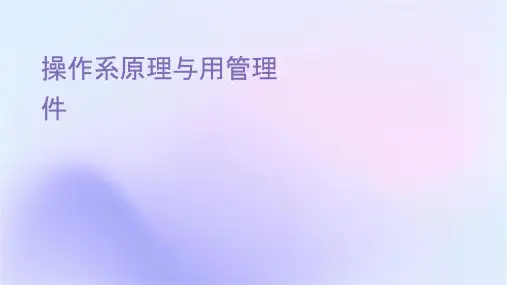 操作系统原理与应用设备管理课件