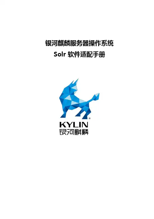 银河麒麟服务器操作系统-Solr适配手册