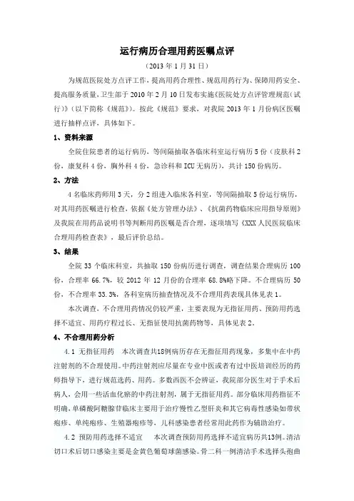 医嘱点评88