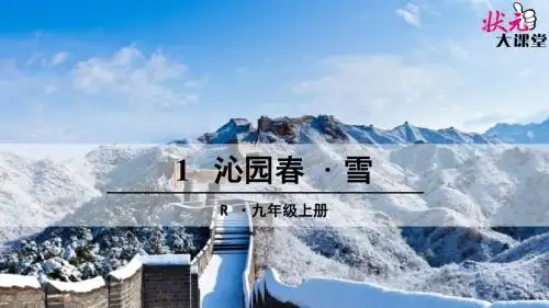 1 沁园春·雪