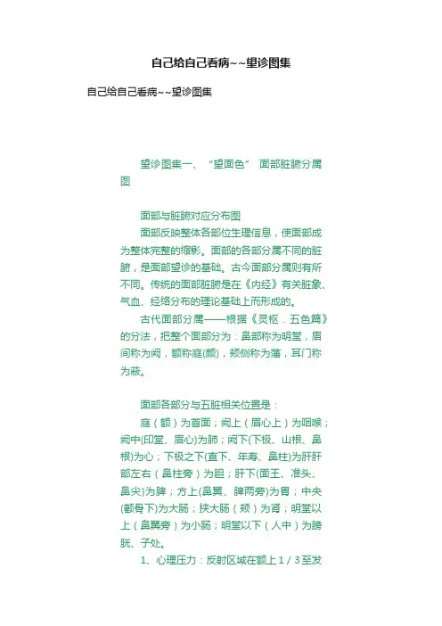 自己给自己看病~~望诊图集