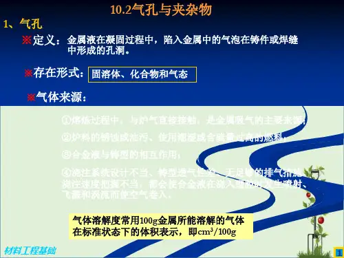 10.2-气孔与夹杂解析
