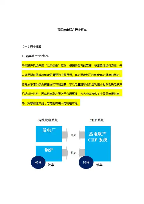 我国热电联产行业研究
