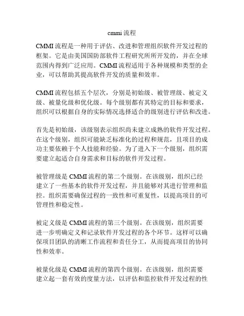 cmmi流程