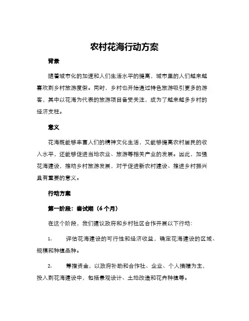 农村花海行动方案