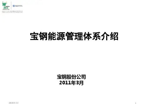 宝钢能源管理体系介绍PPT课件