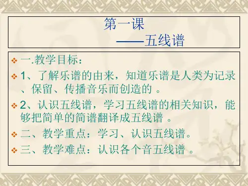 音乐类课件展示五线谱课件.ppt
