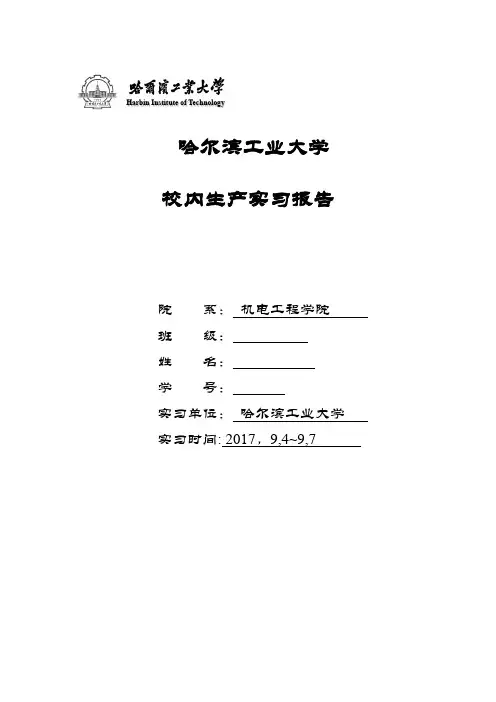 校内实习报告【范本模板】