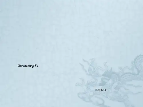 chineseKungFu中国功夫英文PPT介绍