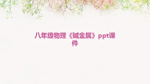 八年级物理《碱金属》ppt课件