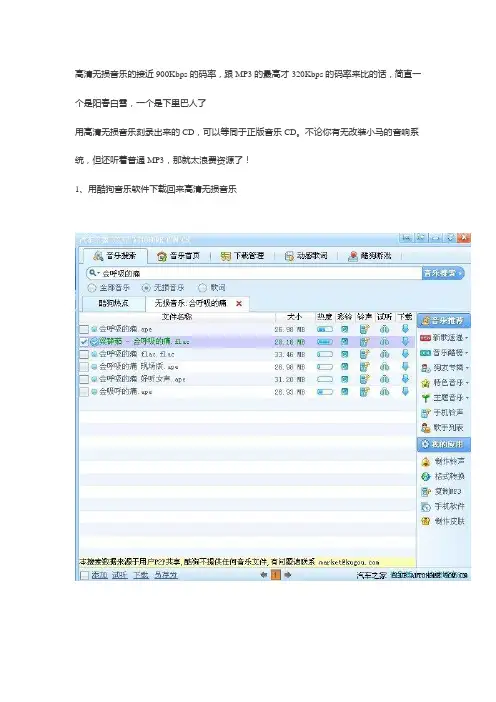 教你高清无损音乐CD