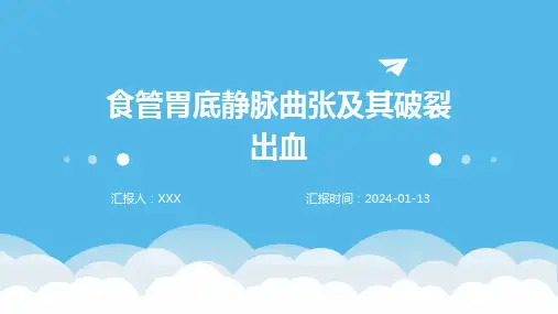 食管胃底静脉曲张及其破裂出血介绍PPT培训课件