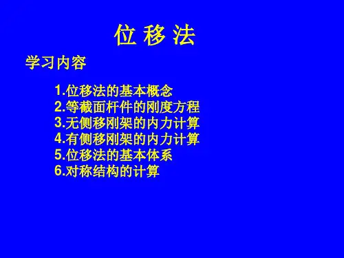 结构力学——位移法