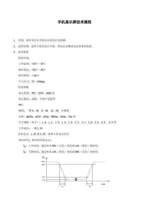 LCM技术规范