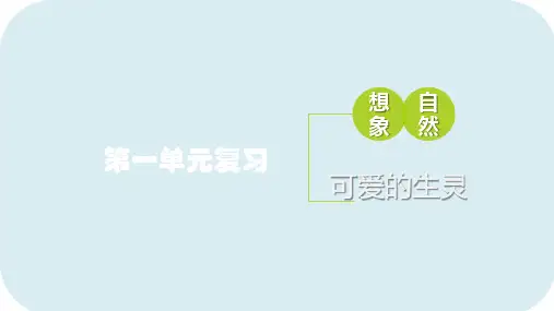 【推荐】部编版语文三年级下册 第一单元复习 课件(共31张PPT)