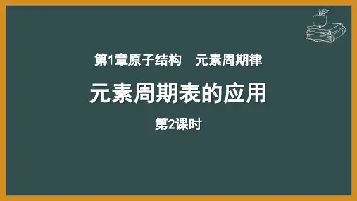鲁科版高中化学必修二 元素周期表的应用 原子结构元素周期律课件(第2课时)
