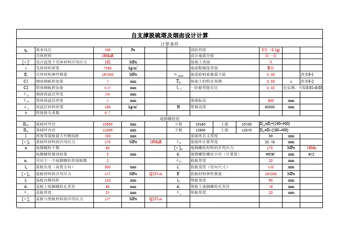 脱硫塔计算