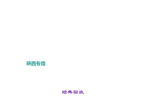 2017中考语文(陕西)总复习综合性学习综合性学习(经典 回放 体验)