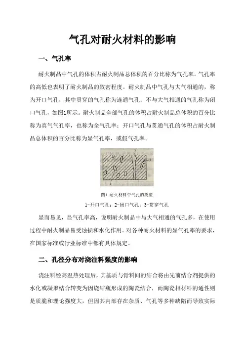 气孔对耐火材料的影响