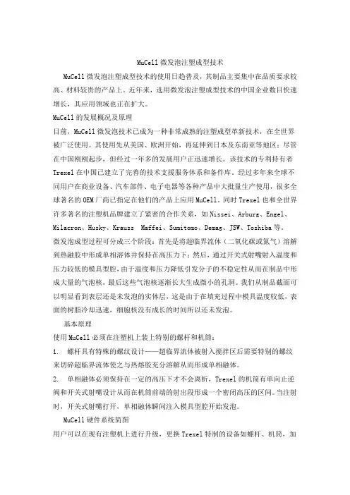 微发泡注塑成型技术