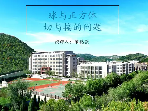 球与正方体切与接的问题(宋德强)PPT课件