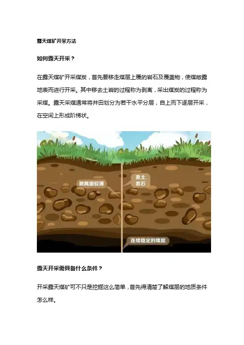 露天煤矿开采方法