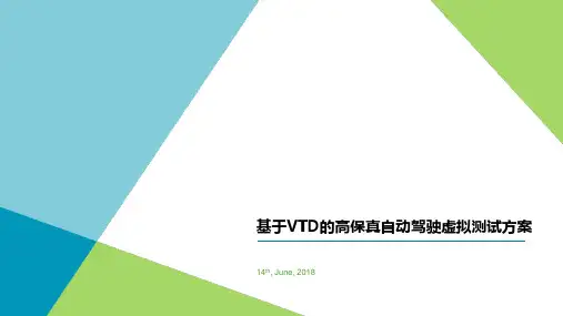 基于VTD的高保真自动驾驶虚拟测试方案