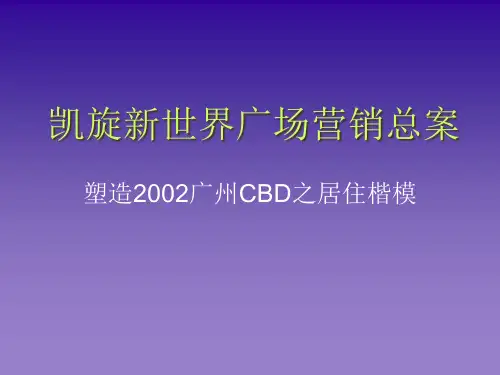 凯旋新世界广场营销总案.pptx