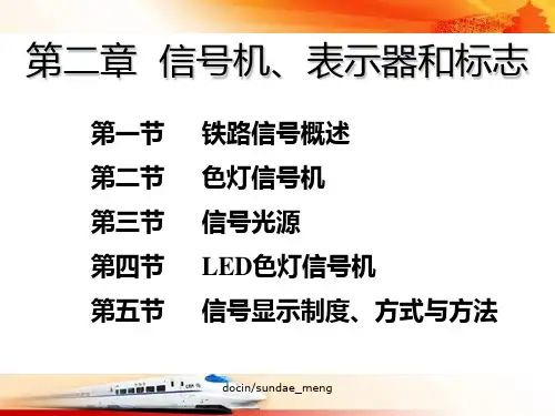 铁路信号机、表示器和标志