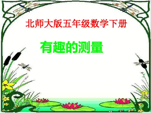 有趣的测量 课件