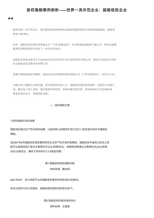 股权激励案例剖析——世界一流示范企业：国能信控企业