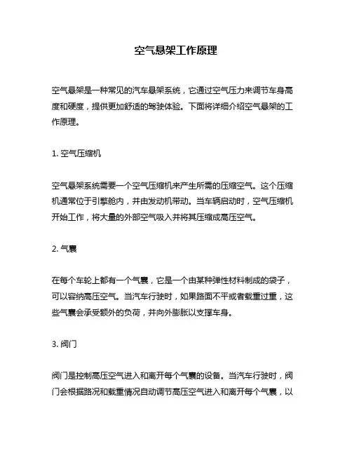 空气悬架工作原理