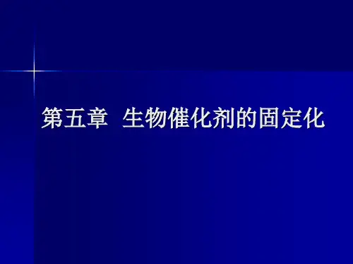 第五章 生物催化剂的固定化