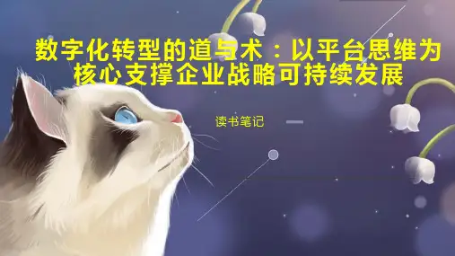 数字化转型的道与术：以平台思维为核心支撑企业战略可持续发展