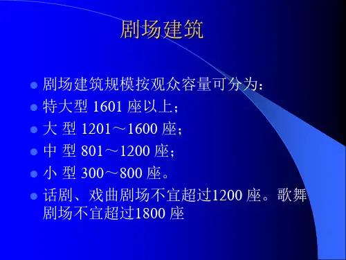 剧场建筑设计要点