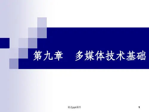 多媒体技术基础(精)ppt课件