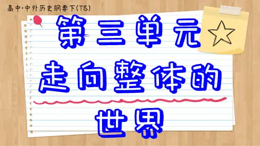 第7课  全球联系的初步建立与世界格局的演变 课件 高中历史部编版中外历史纲要下册
