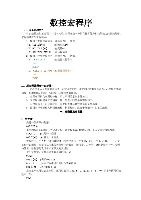 数控车床宏程序编程
