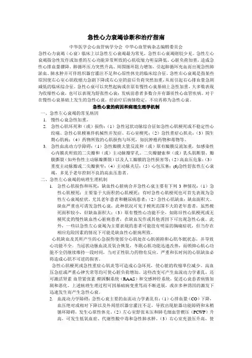 急性心衰