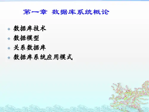 数据库应用01 数据库系统概述.ppt