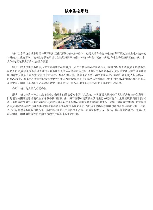 城市生态系统