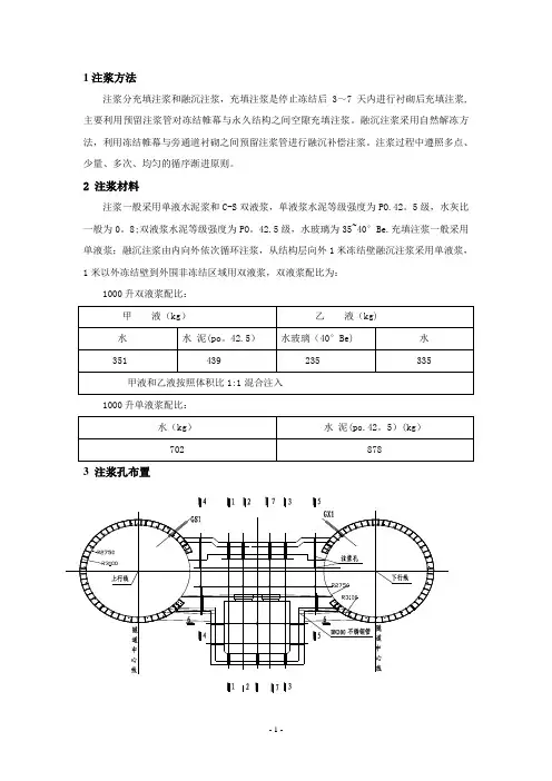 联络通道技术融沉注浆