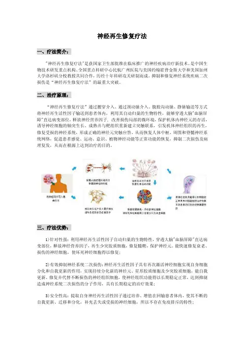 神经再生修复疗法