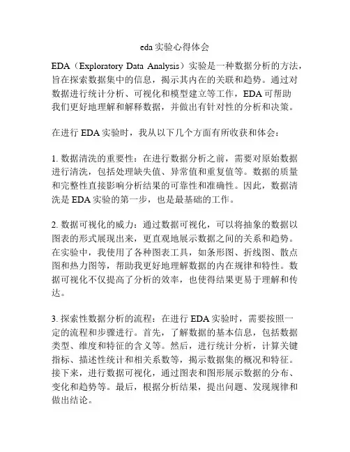 eda实验心得体会