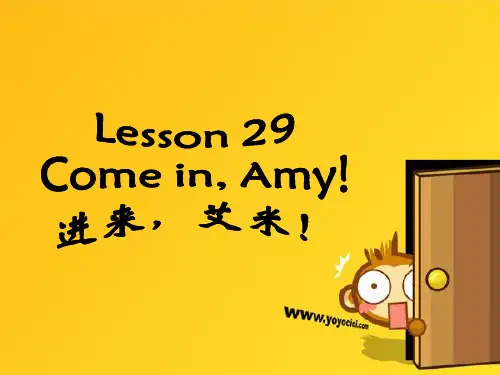 新概念英语Lesson29-30(共21页)课件
