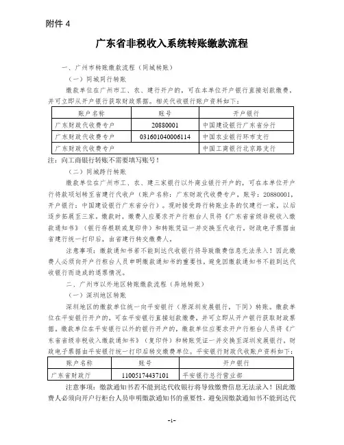 缴费流程