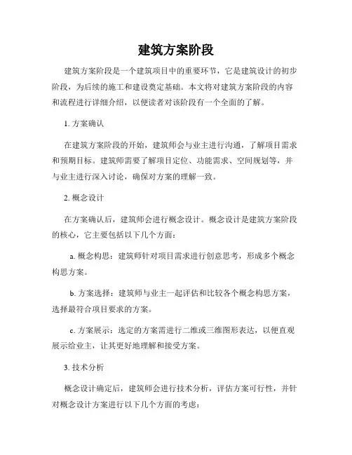 建筑方案阶段